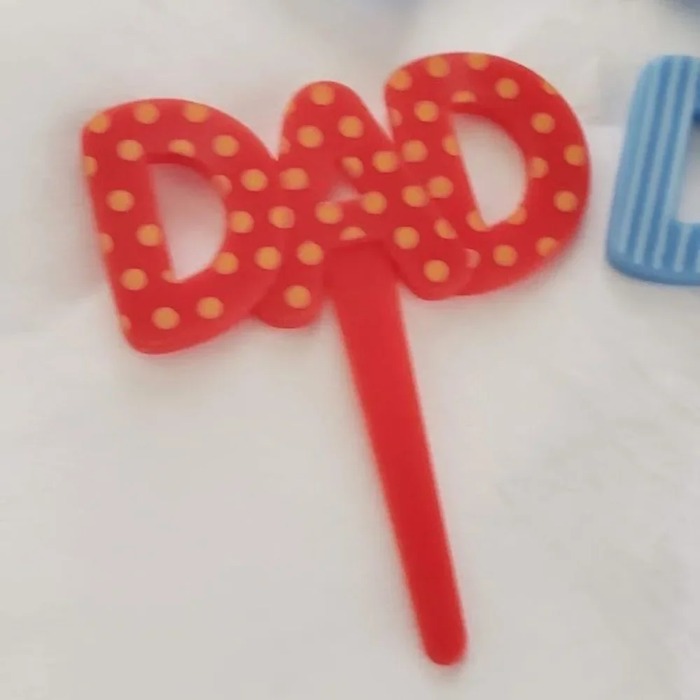 24 Father's Day Dad Cupcake cake toppers picks